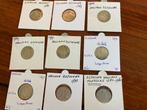 Pays-Bas. 2 of Dubbele Stuiver 1790/1793, 9 stuks (Sans Prix