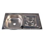 Bieden: Stainless Steel Marine Kitchen Combo Unit with Sink, Ophalen of Verzenden, Nieuw