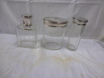 Baccarat - Urne (3) - Argent 835 - flacon de parfum en