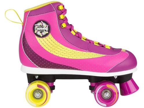 Nijdam Rolschaatsen - Sugar Babe - Roze/Paars/Geel/Wit - 40, Huis en Inrichting, Woonaccessoires | Overige, Zo goed als nieuw