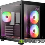 Aerocool Dryft Midi Tower Zwart, Verzenden, Nieuw