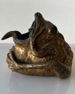 Asbak - Art Deco Fat Toad - H 11 CM - Brons, Antiek en Kunst