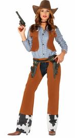 Cowgirl Kostuum Bruin Lang, Kleding | Dames, Nieuw, Verzenden