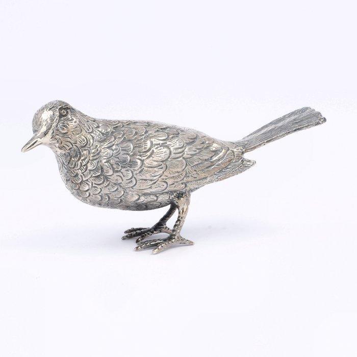 Vogel - Miniatuur beeldje - .925 zilver, Antiek en Kunst, Antiek | Zilver en Goud