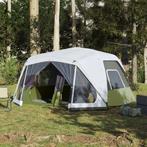 vidaXL Tent met LED 10-persoons snelontgrendeling lichtgroen, Caravans en Kamperen, Tenten, Verzenden, Nieuw