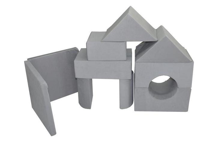 Foam blokken - soft play - ITAKA - 9 delig - grijs, Kinderen en Baby's, Speelgoed | Educatief en Creatief, Nieuw, Ophalen of Verzenden
