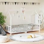 vidaXL Kinderbedframe 90x190 cm massief grenenhout wit, Verzenden, Nieuw