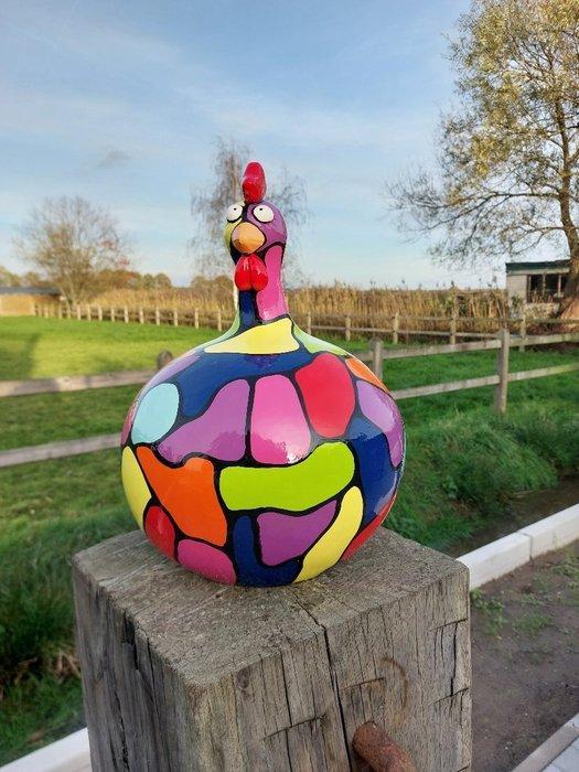 Beeld, funny hand painted balloon chicken - 37 cm -, Antiek en Kunst, Curiosa en Brocante