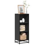 vidaXL Boekenkast 40x35x107,5 cm bewerkt hout zwart, Verzenden, Nieuw