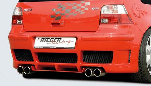 Rieger achterbumper | Golf 4: 10.97-03 | stuk ongespoten abs, Auto-onderdelen, Carrosserie, Nieuw, Volkswagen, Verzenden