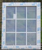 pvc raam , chassis , venster 117 x 143 wit / zwart ral 9005, Doe-het-zelf en Bouw, 75 tot 150 cm, Kunststof, Raamkozijn, Nieuw