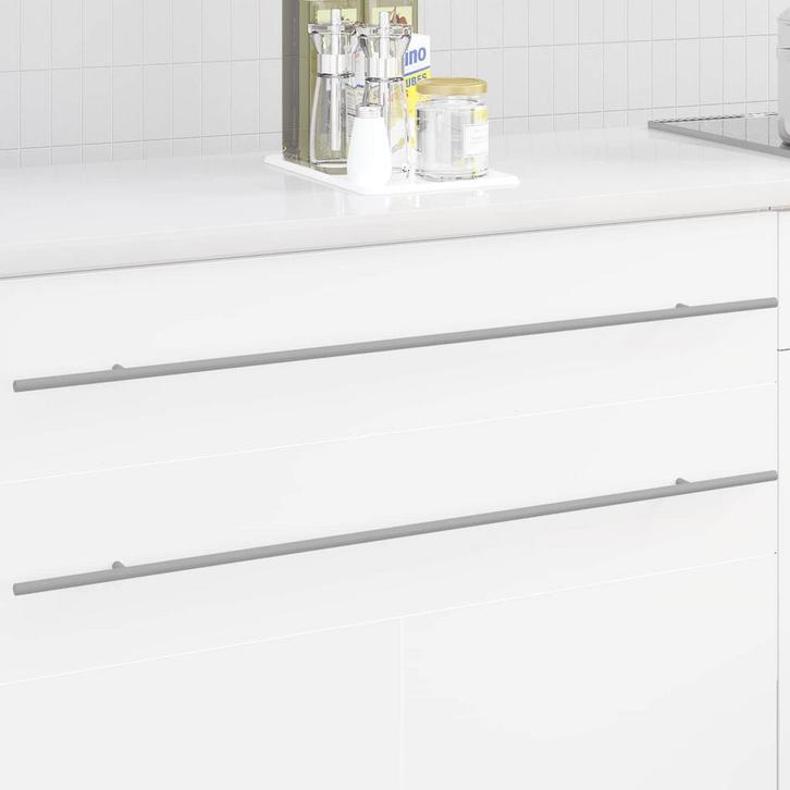 vidaXL Kast Handvat 12 pcs Zilver 900 mm Roestvrij staal, Bricolage & Construction, Serrurerie de bâtiment & Dispositif de fermeture
