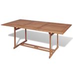 vidaXL Tuintafel 180x90x75 cm massief teakhout, Verzenden, Nieuw