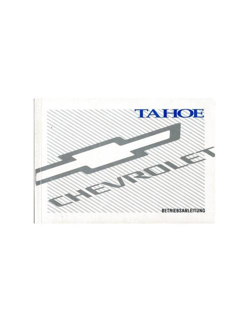 1997 CHEVROLET TAHOE INSTRUCTIEBOEKJE DUITS, Auto diversen, Handleidingen en Instructieboekjes