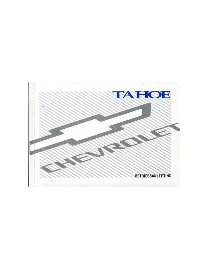 1997 CHEVROLET TAHOE INSTRUCTIEBOEKJE DUITS, Auto diversen, Handleidingen en Instructieboekjes