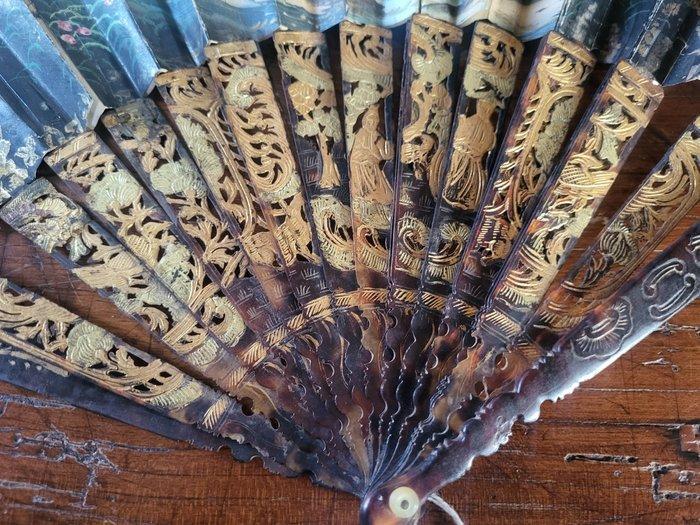 Handwaaier - Papier, Hout, Antiek en Kunst, Antiek | Overige Antiek