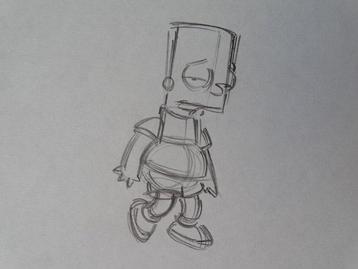 Matt Groening - 1 Original drawing - The Simpsons - The beschikbaar voor biedingen