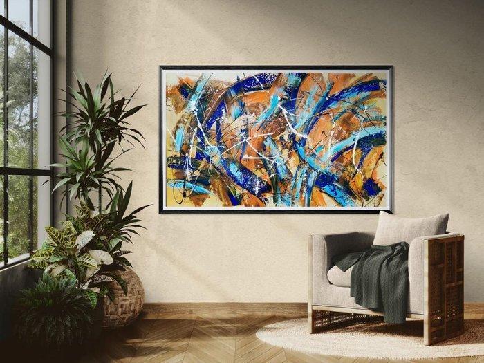 Luc Mora - La main bleue - XXXL, Antiek en Kunst, Kunst | Designobjecten