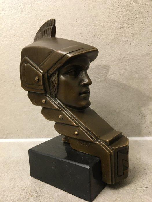 P. de Soete - sculptuur, Mythology mascotte Minerva - 170 mm, Antiek en Kunst, Curiosa en Brocante