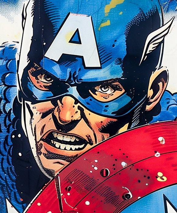 David Law - Captain America X, Antiquités & Art, Art | Objets design