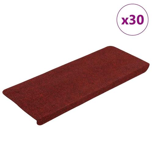 vidaXL Trapmatten zelfklevend 30 st 65x24,5x3,5 cm rood, Doe-het-zelf en Bouw, Ladders en Trappen, Nieuw, Verzenden