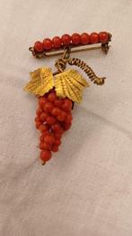 Sans prix de réserve - Broche Argent, corallo Corail -, Bijoux, Sacs & Beauté, Bijoux anciens