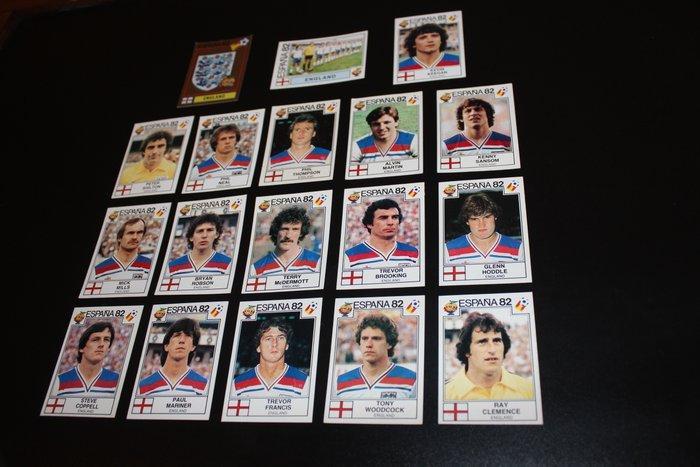 Panini World Cup Espaa 82 - England Set - 18 Sticker -, Verzamelen, Stickers