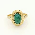 Ring - 18 karaat Geel goud Turquoise, Nieuw