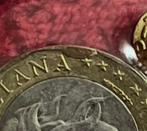 Italie. 1000 Lire 1997 difetto di coniazione - globetto