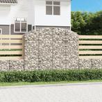 vidaXL Panier de gabions arqué 200x30x160/180 cm Fer, Jardin & Terrasse, Verzenden, Neuf