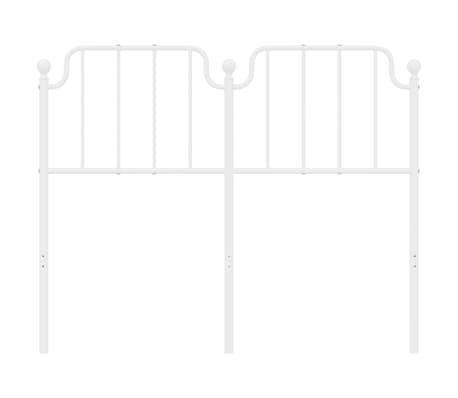 Hoofdbord 120cm Metaal Wit - Tweede Kansje - OP=OP!, Huis en Inrichting, Slaapkamer | Bedden, 120 cm, Wit, Nieuw, Metaal, Verzenden
