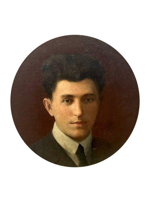 Francesco Ghittoni (1855-1928) - Autoritratto, Antiek en Kunst, Kunst | Schilderijen | Klassiek