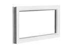 PVC raam vast b100xh50 cm wit Ug=1.0 Volgens EPC, Nieuw, Dubbelglas, 80 tot 120 cm, Ophalen of Verzenden