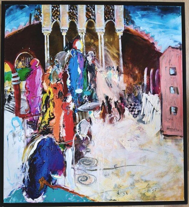 Martin van Dijk (1963) - Rond het Alhambra, Granada, Antiek en Kunst, Kunst | Schilderijen | Modern