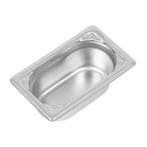 GN bak RVS 1/9 -600ml | 108x176x65(h)mm Vogue, Zakelijke goederen, Horeca | Keukenapparatuur, Verzenden, Nieuw in verpakking