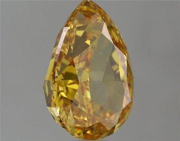 1 pcs Diamant (Couleur naturelle) - 0.72 ct - Poire - Fancy