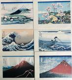 Complete set of 46 Woodblock prints (reprint) - Fuji