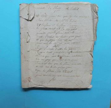 Soldat Tournabin - Manuscrit autographe dun soldat