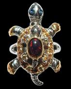 Opaal - Zilver, Beschermingsring - Schildpad -, Antiquités & Art, Antiquités | Livres & Manuscrits