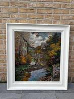 Belgische school (XX) - Riviertje met brug