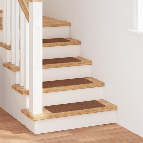 vidaXL Trapmatten met Latex Achterkant Geel 25x60 cm, Doe-het-zelf en Bouw, Ladders en Trappen, Nieuw, Verzenden