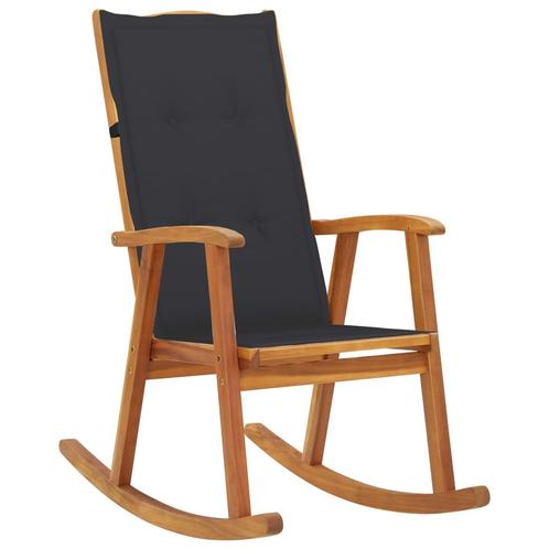 vidaXL Schommelstoel met kussens massief acaciahout, Tuin en Terras, Tuinstoelen, Nieuw, Verzenden