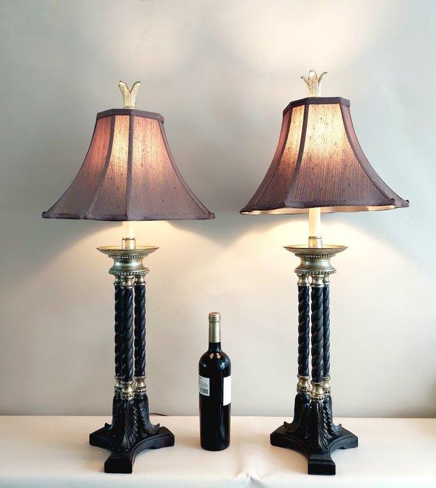 Uttermost - Tafellamp (2) - Hars, Hout, Verguld - Set chique, Antiek en Kunst, Curiosa en Brocante