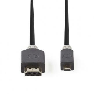 Micro HDMI naar HDMI kabel | Nedis | 2 meter, TV, Hi-fi & Vidéo, Câbles audio & Câbles de télévision, Envoi