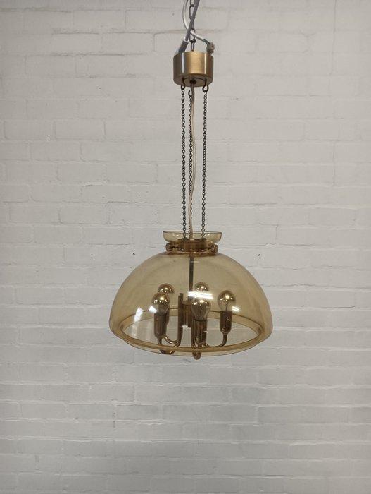 Limburg Glashütte - Lamp - Glas, Messing, Metaal, Antiek en Kunst, Antiek | Meubels | Stoelen en Sofa's