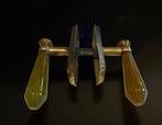 Art Deco Deurklink - amber-green Bakelite grips – ca.