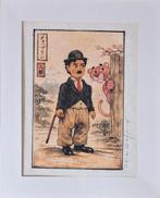 Emma Wildfang - Pink Panther with Schuco Nr: 940 Charlie, Antiquités & Art