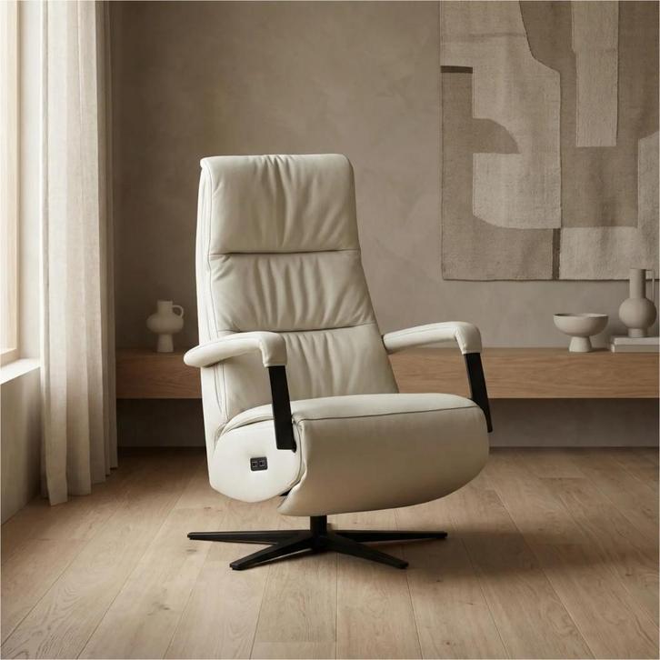 Leren relaxfauteuil met hartbalans Core, Huis en Inrichting, Fauteuils, 50 tot 75 cm, 75 tot 100 cm, Nieuw, Leer, Ophalen of Verzenden