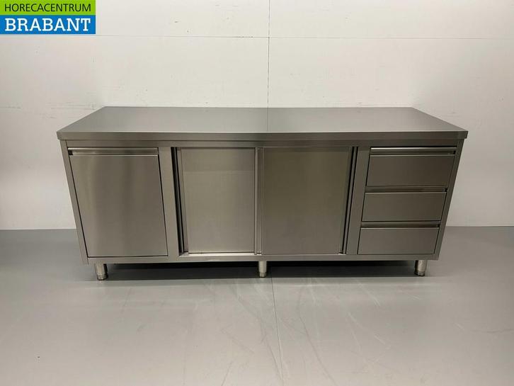 Armoire de travail en acier inoxydable Table de travail 2, Zakelijke goederen, Horeca | Overige, Verzenden