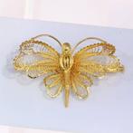 Broche - 18 karaat Geel goud - Filigrein Vintage 1940, Handtassen en Accessoires, Antieke sieraden